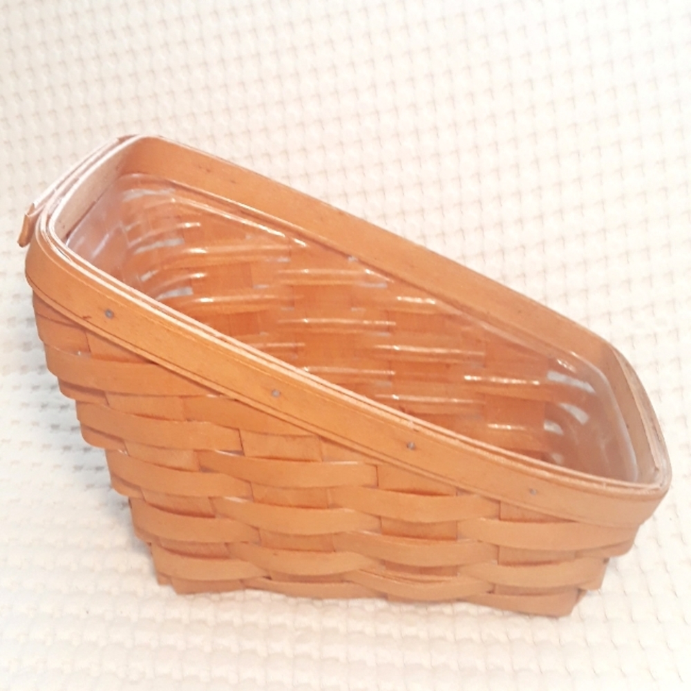 Vintage 1994 Longaberger Slanted Vegetable Basket - Signed Woven Basket - Picture 12 of 15